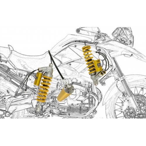 SOSPENSIONI OHLINS ELETTRONICHE PER BMW R 1200 GS - SISTEMA TTX MECHATRONIC - PREZZO DI REALIZZO