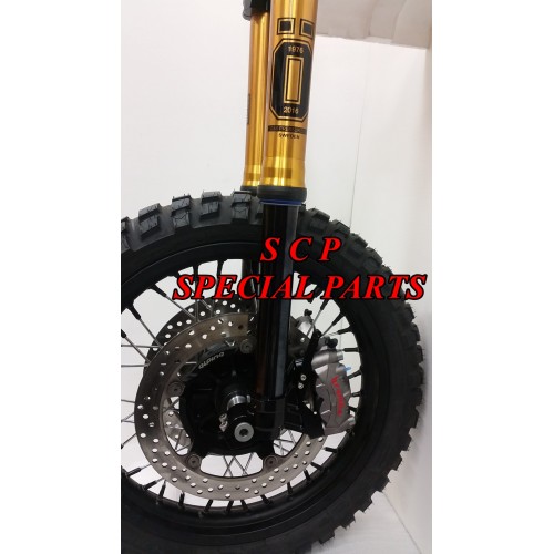 BMW HP2 MEGAMOTO - AVANTRENO OFF ROAD CON FORCELLE OHLINS RADIALI PRESSURIZZATE 